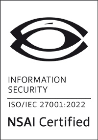 ISO/IEC 27001:2022 Information Security Management Certificate for Davra certified by the National Standards Authority of Ireland